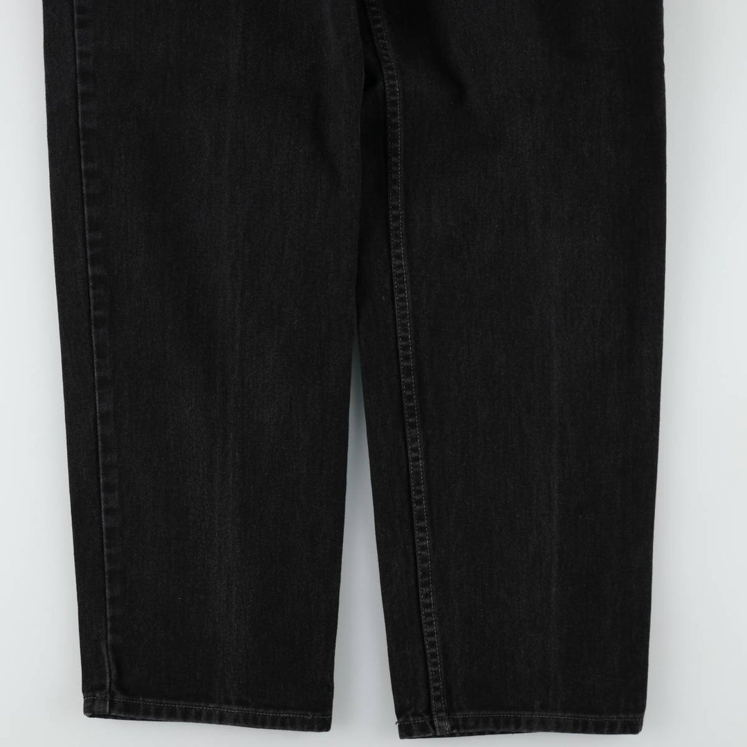 00'S Levi's 550 Relaxed Fit Black Denim Tapered Denim Pants Men's W33 cotton black type Vintage Second Hand