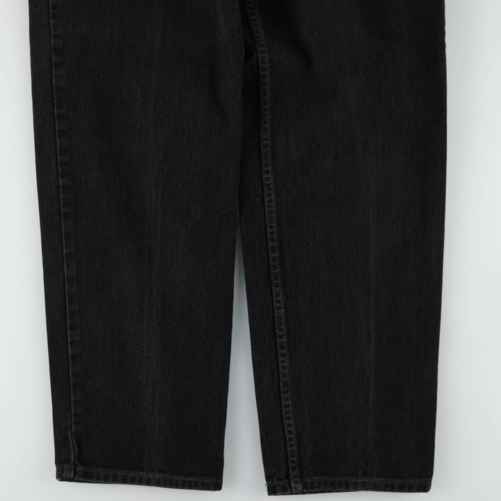 00'S Levi's 550 Relaxed Fit Black Denim Tapered Denim Pants Men's W33 cotton black type Vintage Second Hand