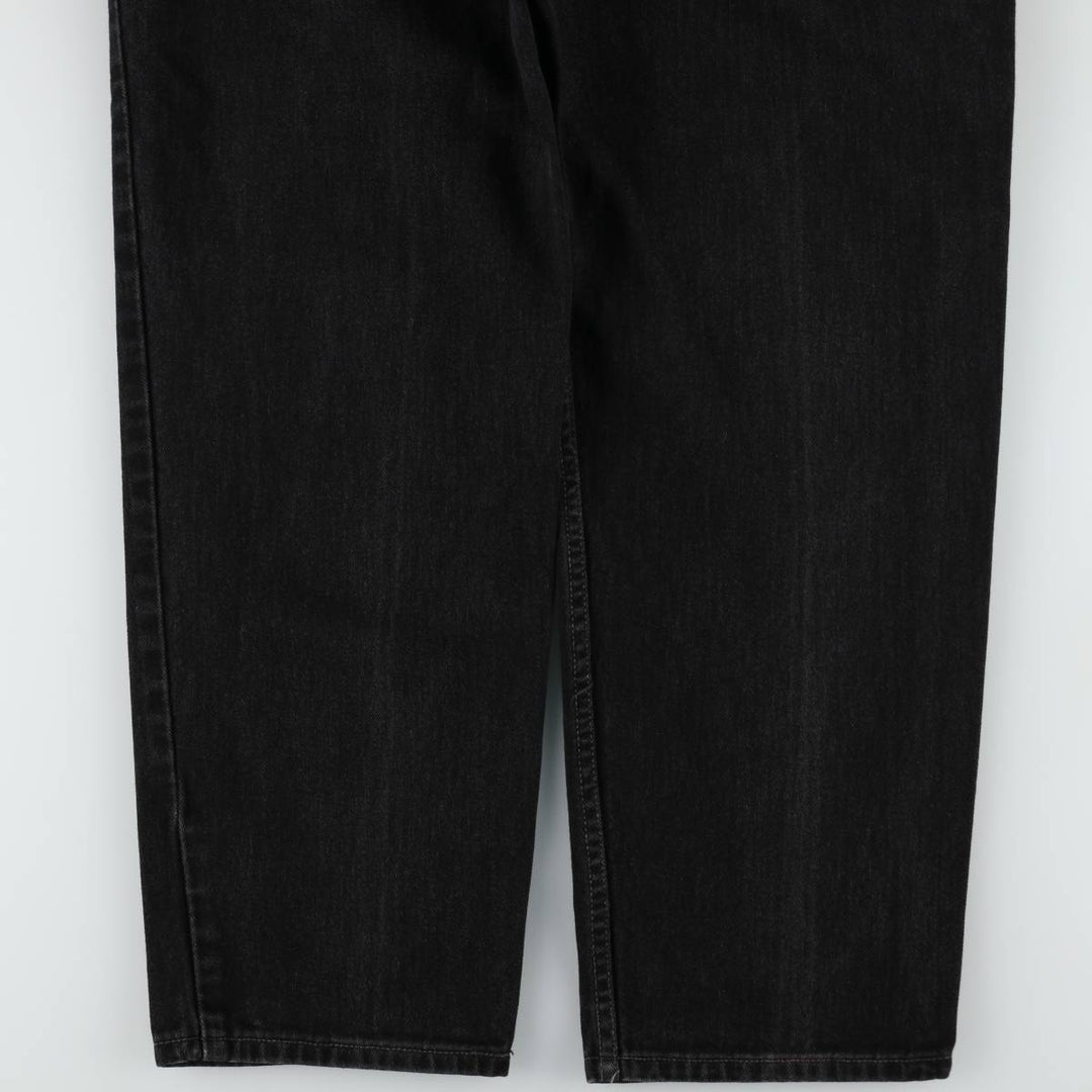 00'S Levi's 550 Relaxed Fit Black Denim Tapered Denim Pants Men's W33 cotton black type Vintage Second Hand