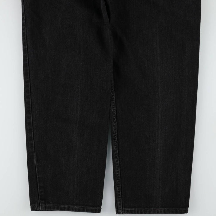 00'S Levi's 550 Relaxed Fit Black Denim Tapered Denim Pants Men's W33 cotton black type Vintage Second Hand