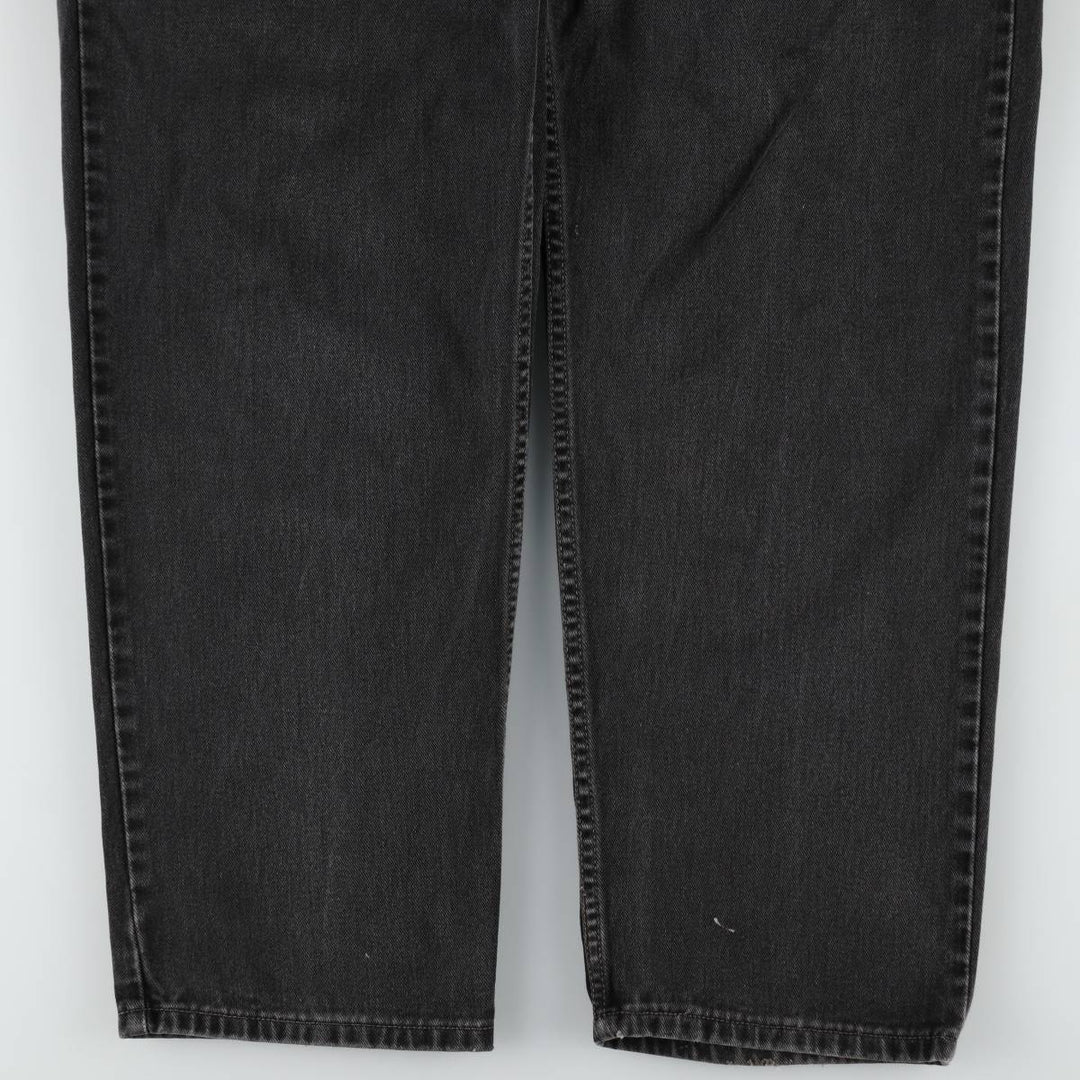 Levi's 550 Black Denim Tapered Jeans, Men's Size W37 (approx.), Vintage unclear black type Vintage Second Hand