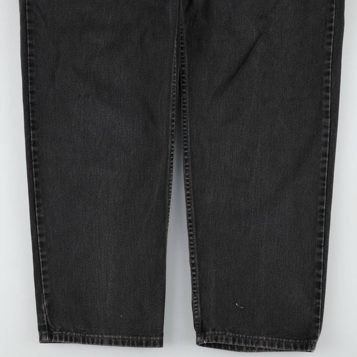 Levi's 550 Black Denim Tapered Jeans, Men's Size W37 (approx.), Vintage unclear black type Vintage Second Hand