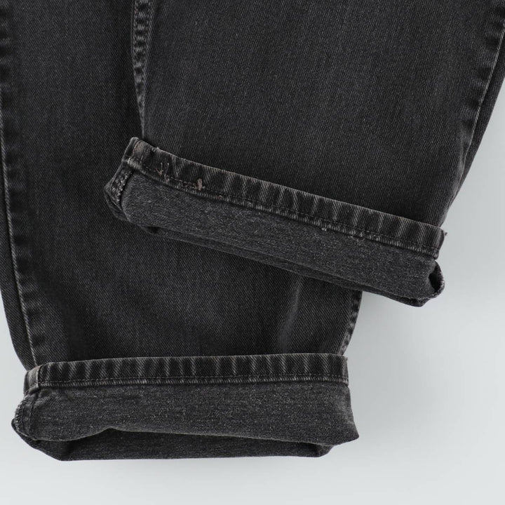 Levi's 550 Black Denim Tapered Jeans, Men's Size W37 (approx.), Vintage unclear black type Vintage Second Hand