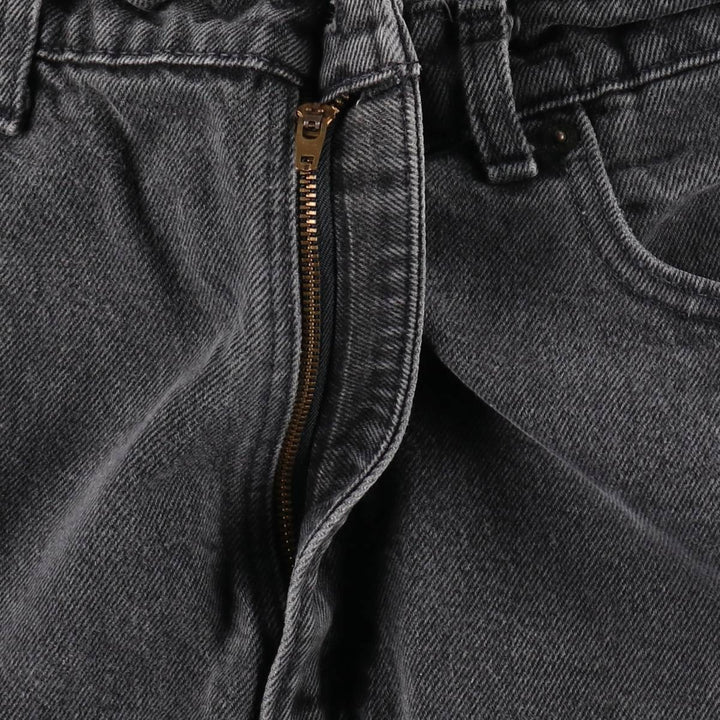 90'S Levi's 550-0260 Black Denim Tapered Denim Pants, Made in USA, Men's, Size W35, Vintage cotton black type Vintage Second Hand