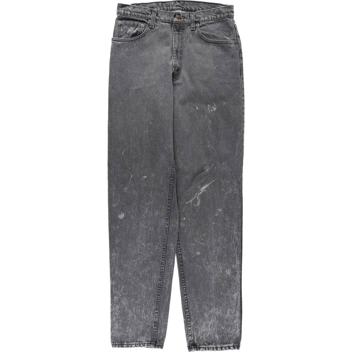 1990'S Levi's 550-0253 Black Denim Tapered Jeans, Made in USA, Men's Size W31 (approx.), Vintage cotton black type Vintage Second Hand