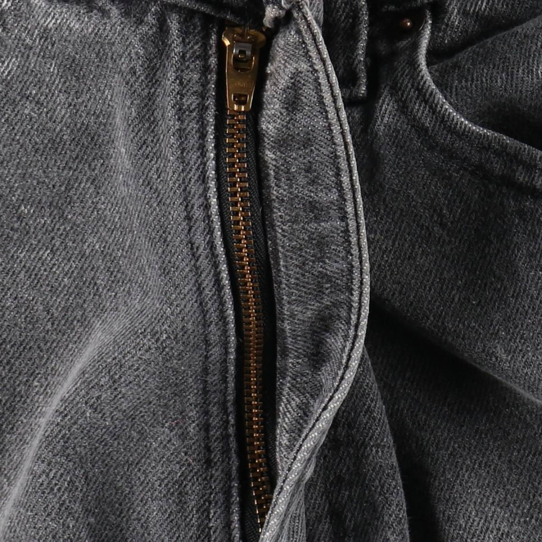 1990'S Levi's 550-0253 Black Denim Tapered Jeans, Made in USA, Men's Size W31 (approx.), Vintage cotton black type Vintage Second Hand