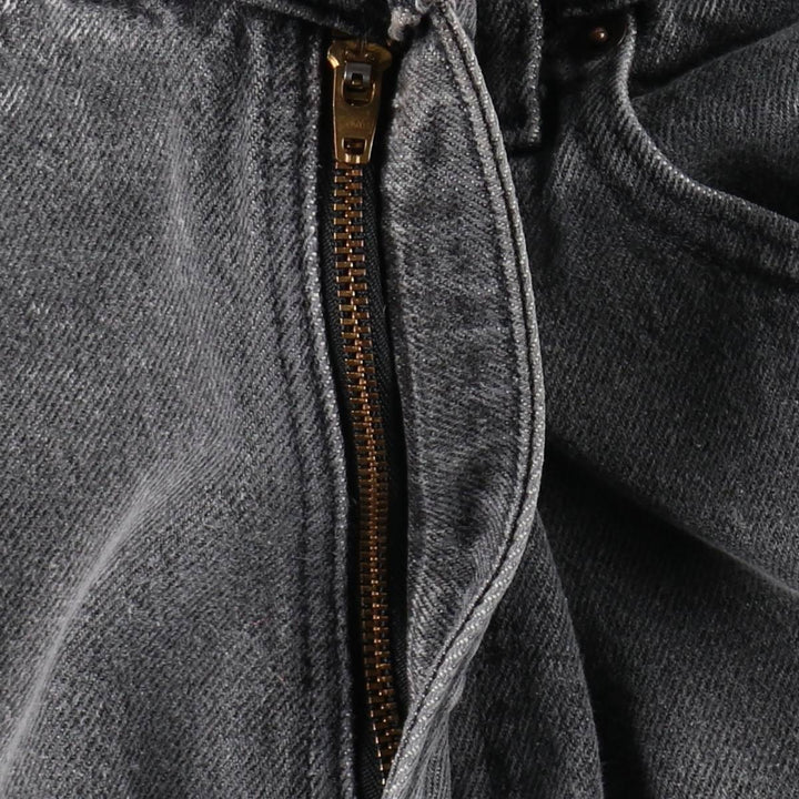 1990'S Levi's 550-0253 Black Denim Tapered Jeans, Made in USA, Men's Size W31 (approx.), Vintage cotton black type Vintage Second Hand