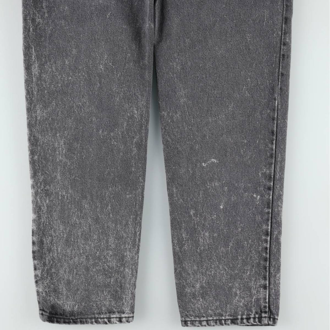 1990'S Levi's 550-0253 Black Denim Tapered Jeans, Made in USA, Men's Size W31 (approx.), Vintage cotton black type Vintage Second Hand