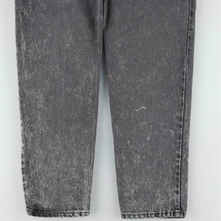 1990'S Levi's 550-0253 Black Denim Tapered Jeans, Made in USA, Men's Size W31 (approx.), Vintage cotton black type Vintage Second Hand
