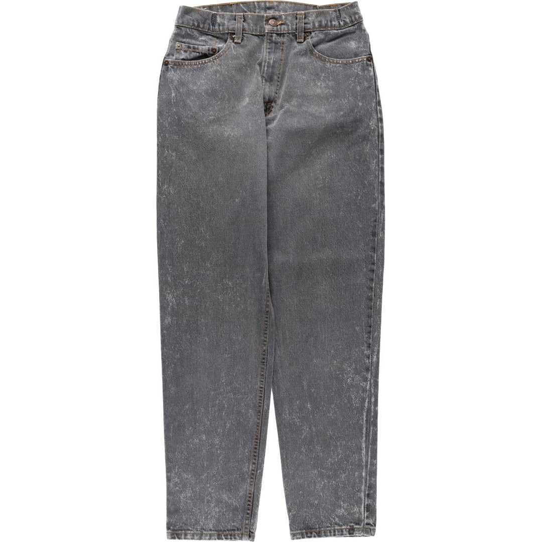 1990'S Levi's 550-0253 Black Denim Tapered Jeans, Made in USA, Men's Size W29 (approx.), Vintage cotton black type Vintage Second Hand