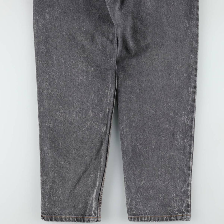 1990'S Levi's 550-0253 Black Denim Tapered Jeans, Made in USA, Men's Size W29 (approx.), Vintage cotton black type Vintage Second Hand