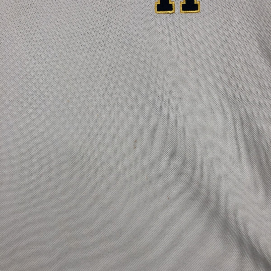 1990'S Tommy Hilfiger Long-Sleeve Polo Shirt, Women's Size M (approx.), Vintage cotton ivory Vintage Second Hand