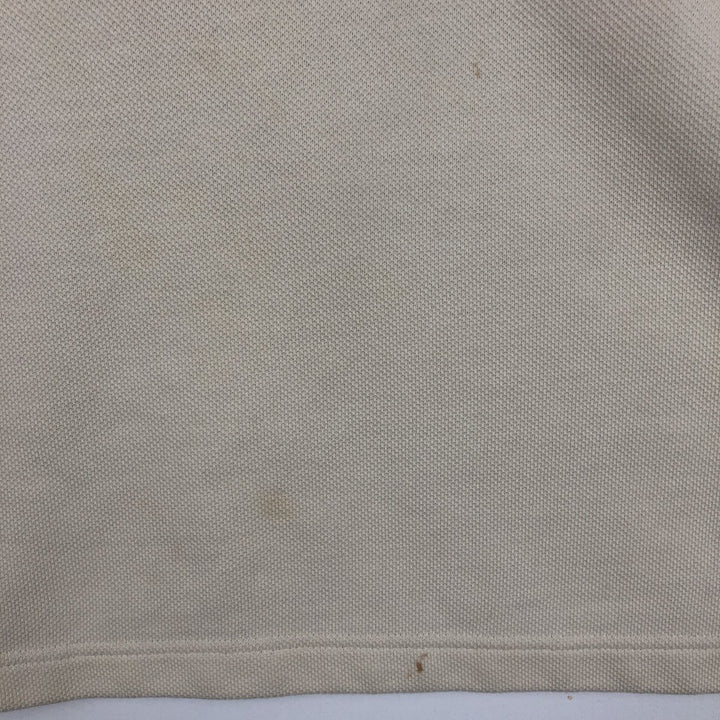 1990'S Tommy Hilfiger Long-Sleeve Polo Shirt, Women's Size M (approx.), Vintage cotton ivory Vintage Second Hand