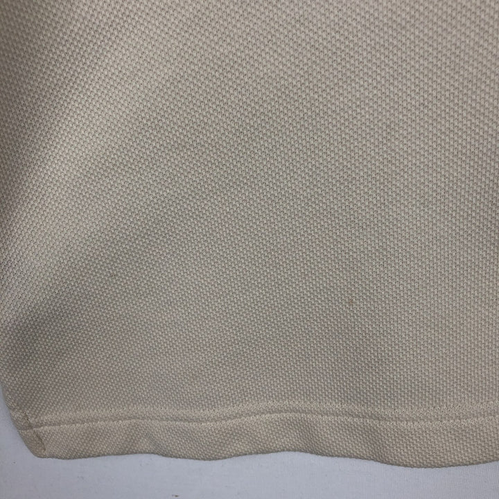 1990'S Tommy Hilfiger Long-Sleeve Polo Shirt, Women's Size M (approx.), Vintage cotton ivory Vintage Second Hand