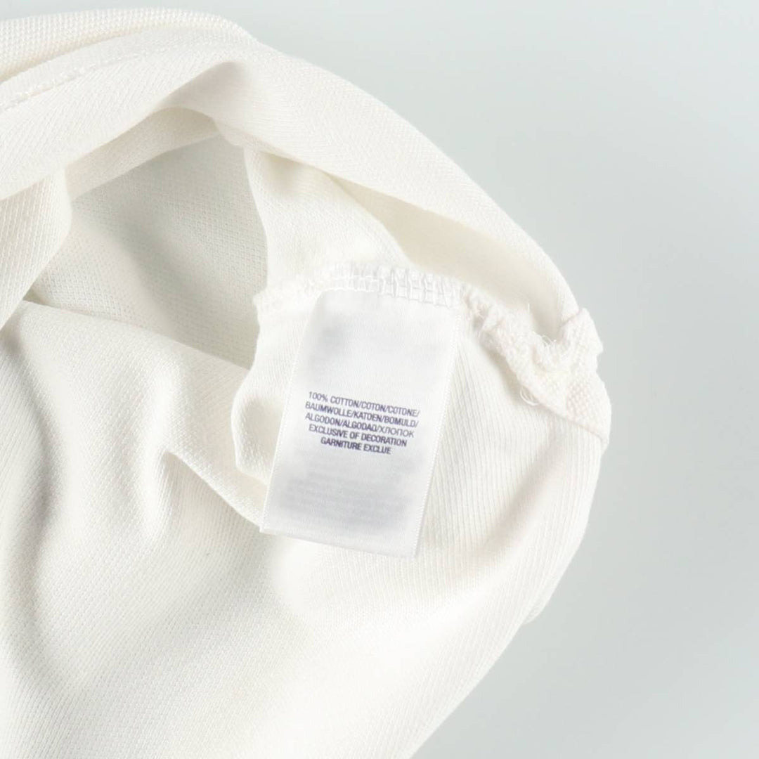 Ralph Lauren POLO by Ralph Lauren Long-Sleeve Polo Shirt, Women's Size S (approx.) cotton white type Vintage Second Hand