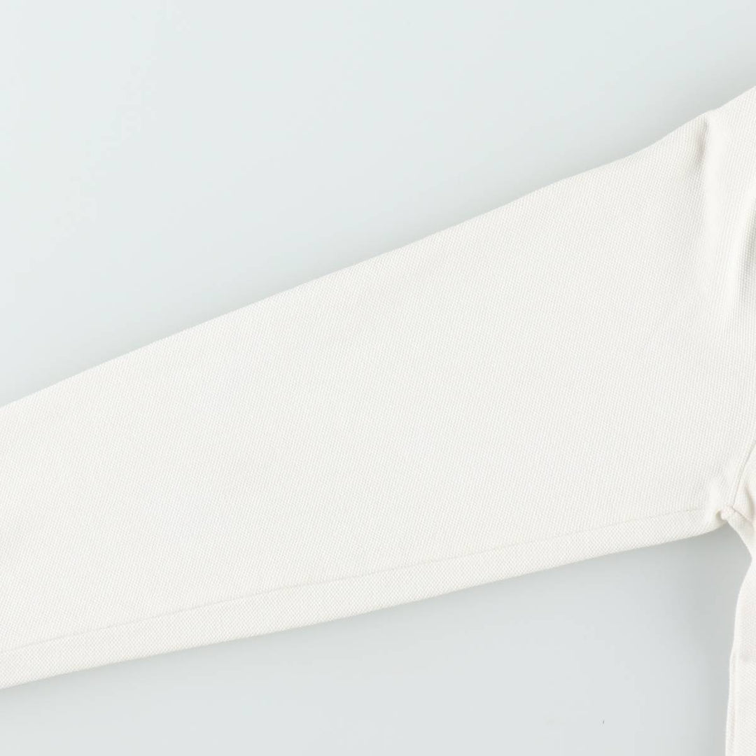 Ralph Lauren POLO by Ralph Lauren Long-Sleeve Polo Shirt, Women's Size S (approx.) cotton white type Vintage Second Hand