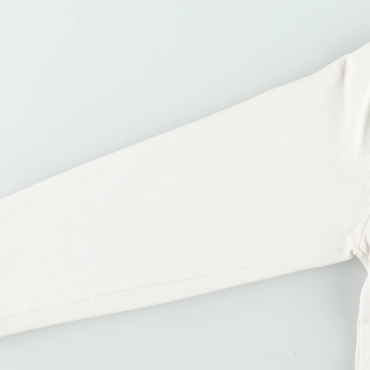 Ralph Lauren POLO by Ralph Lauren Long-Sleeve Polo Shirt, Women's Size S (approx.) cotton white type Vintage Second Hand