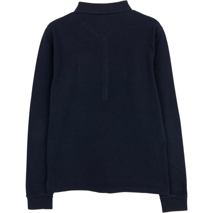 Ralph Lauren long-sleeved polo shirt, women's size L cotton navy blue type Vintage Second Hand