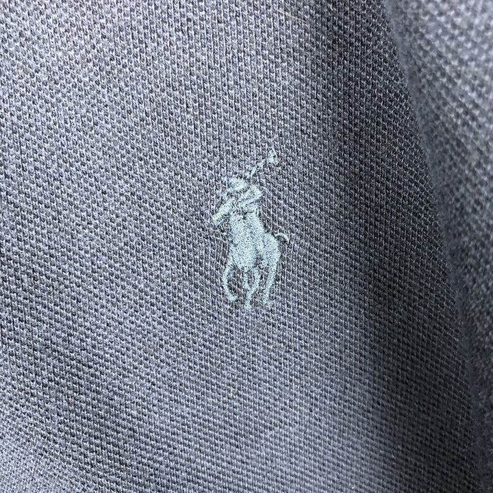 Ralph Lauren long-sleeved polo shirt, women's size L cotton navy blue type Vintage Second Hand