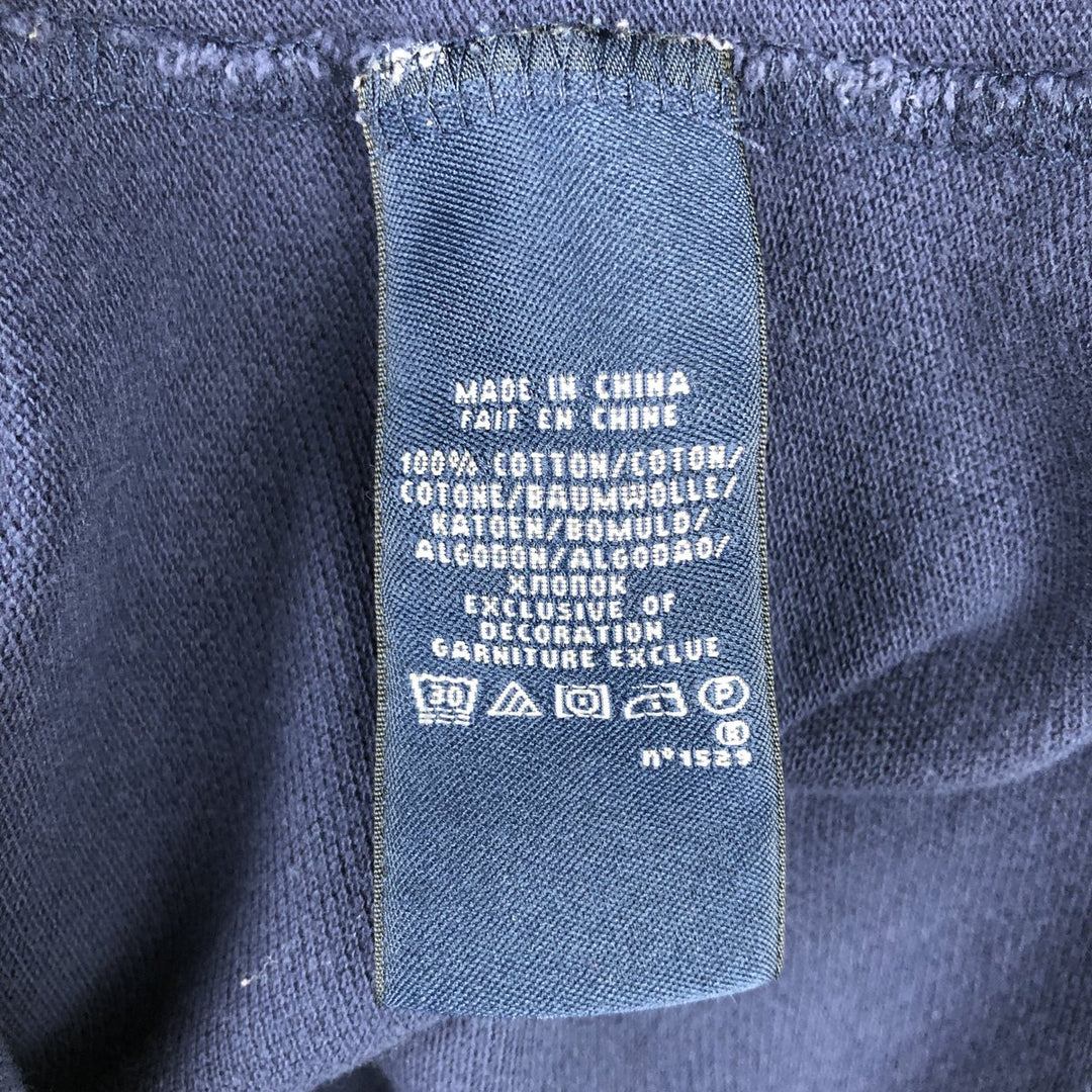 Ralph Lauren RALPH LAUREN SPORT Long-Sleeve Polo Shirt, Women's Size L (approx.) cotton navy blue type Vintage Second Hand
