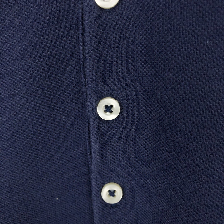 Ralph Lauren RALPH LAUREN SPORT Long-Sleeve Polo Shirt, Women's Size L (approx.) cotton navy blue type Vintage Second Hand