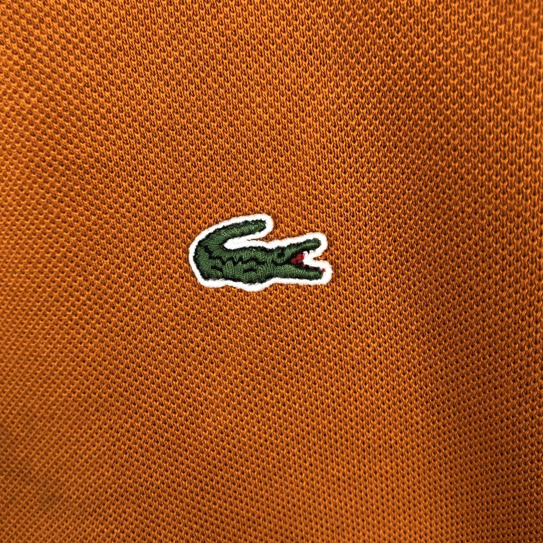 Lacoste long-sleeved polo shirt, women's size S (approx.) cotton orange type Vintage Second Hand