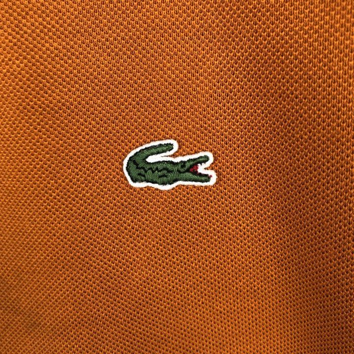 Lacoste long-sleeved polo shirt, women's size S (approx.) cotton orange type Vintage Second Hand