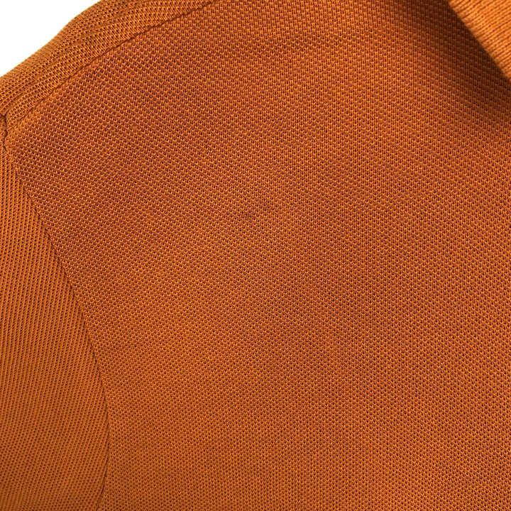 Lacoste long-sleeved polo shirt, women's size S (approx.) cotton orange type Vintage Second Hand