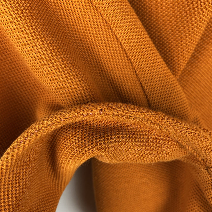 Lacoste long-sleeved polo shirt, women's size S (approx.) cotton orange type Vintage Second Hand