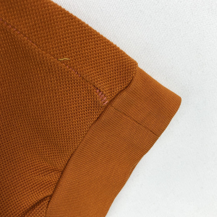 Lacoste long-sleeved polo shirt, women's size S (approx.) cotton orange type Vintage Second Hand