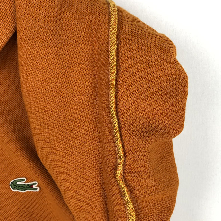 Lacoste long-sleeved polo shirt, women's size S (approx.) cotton orange type Vintage Second Hand