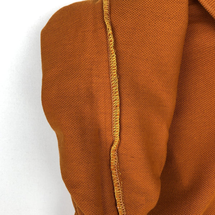 Lacoste long-sleeved polo shirt, women's size S (approx.) cotton orange type Vintage Second Hand
