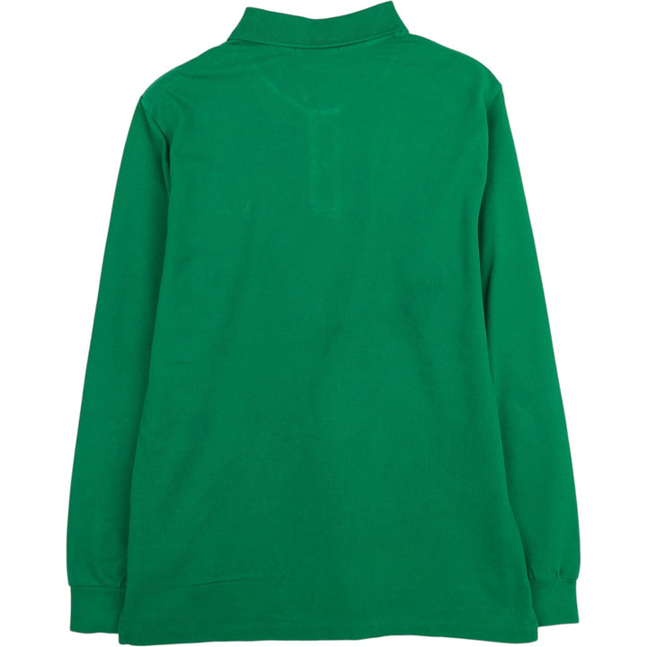 Ralph Lauren POLO RALPH LAUREN CLASSIC FIT Long-Sleeve Polo Shirt, Women's Size M (approx.) cotton green type Vintage Second Hand