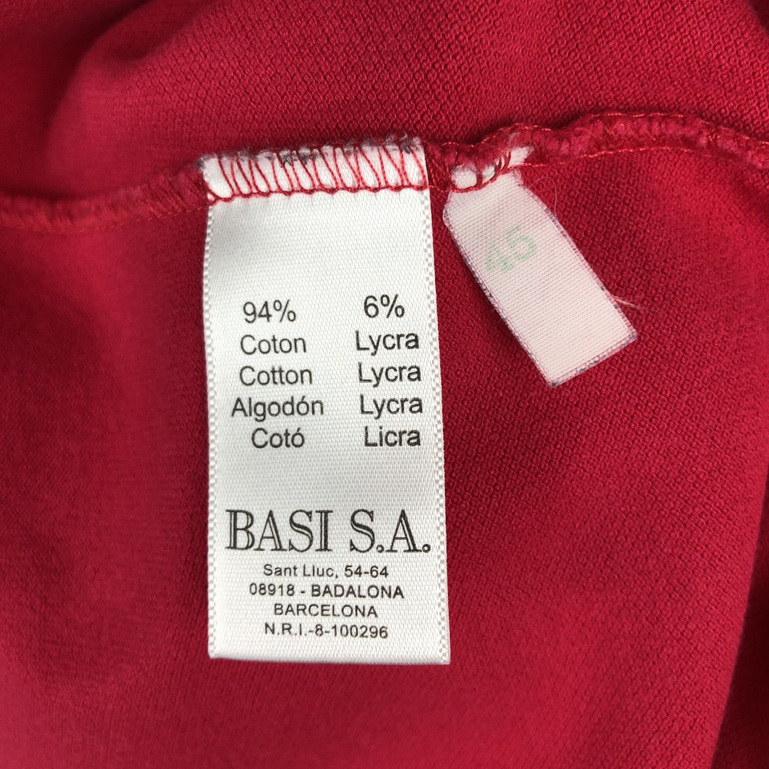 Lacoste long-sleeved polo shirt, women's size XS (approx.) cotton pink type Vintage Second Hand