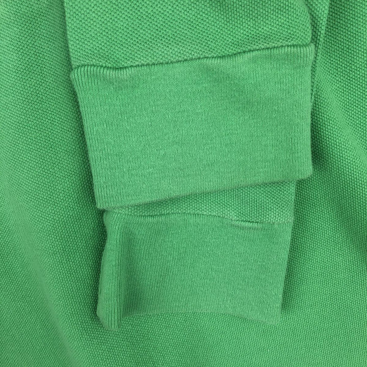 Ralph Lauren THE SKINNY POLO Long-Sleeve Polo Shirt, Women's Size L (approx.) cotton green type yellow green Vintage Second Hand