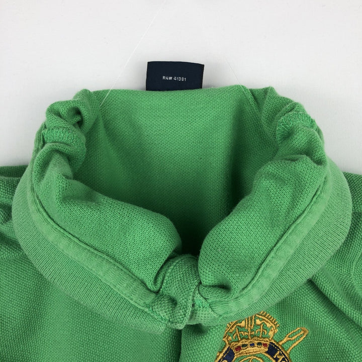 Ralph Lauren THE SKINNY POLO Long-Sleeve Polo Shirt, Women's Size L (approx.) cotton green type yellow green Vintage Second Hand