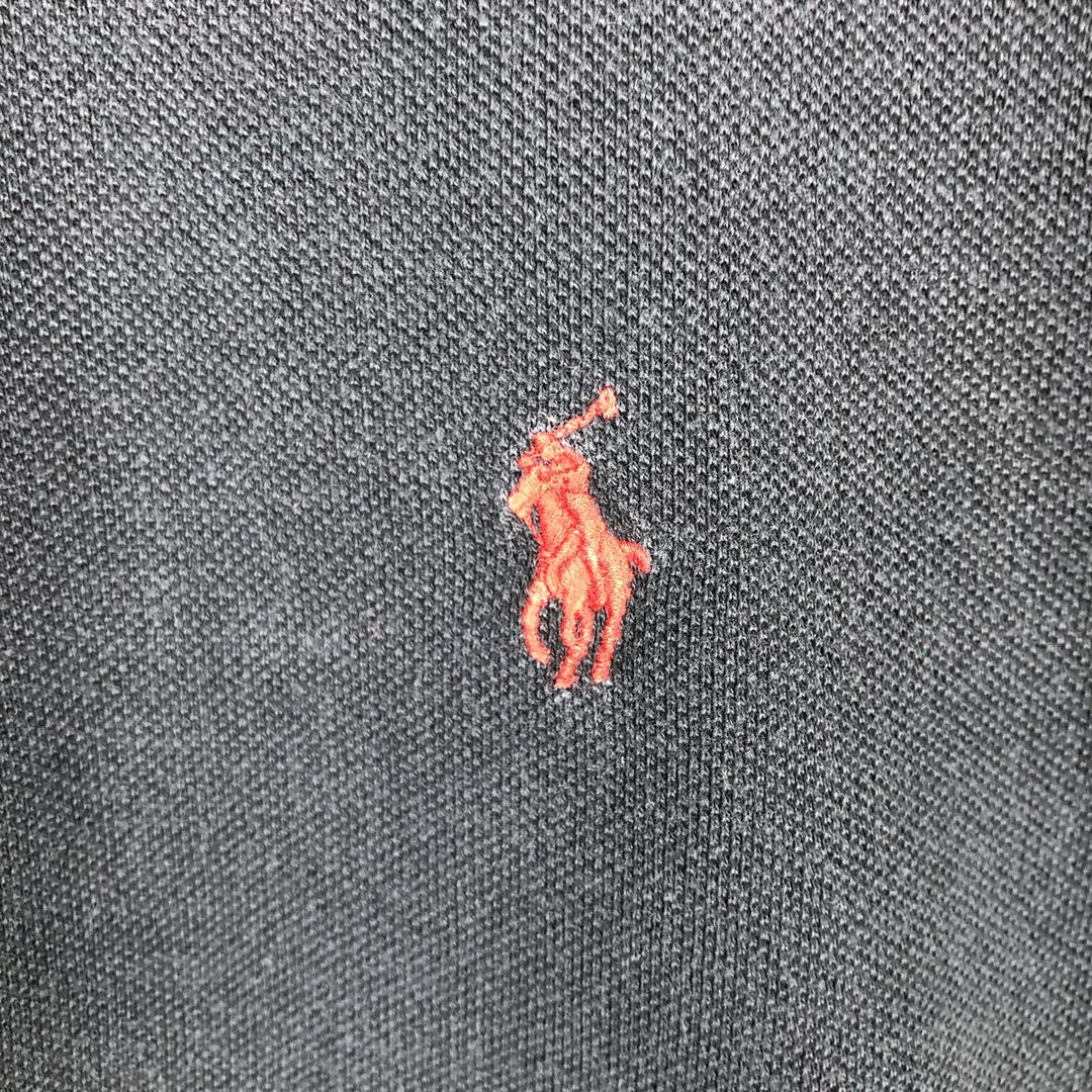 Ralph Lauren POLO by Ralph Lauren SLIM FIT Long-Sleeve Polo Shirt (Women's Size S) cotton navy blue type Vintage Second Hand