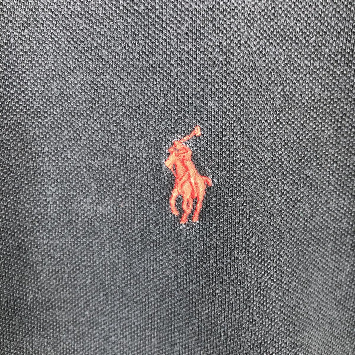 Ralph Lauren POLO by Ralph Lauren SLIM FIT Long-Sleeve Polo Shirt (Women's Size S) cotton navy blue type Vintage Second Hand