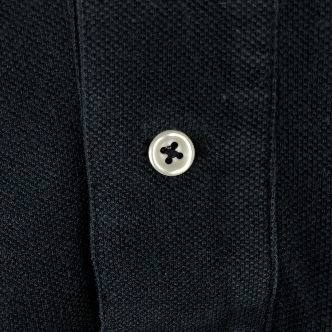 Ralph Lauren POLO by Ralph Lauren SLIM FIT Long-Sleeve Polo Shirt (Women's Size S) cotton navy blue type Vintage Second Hand