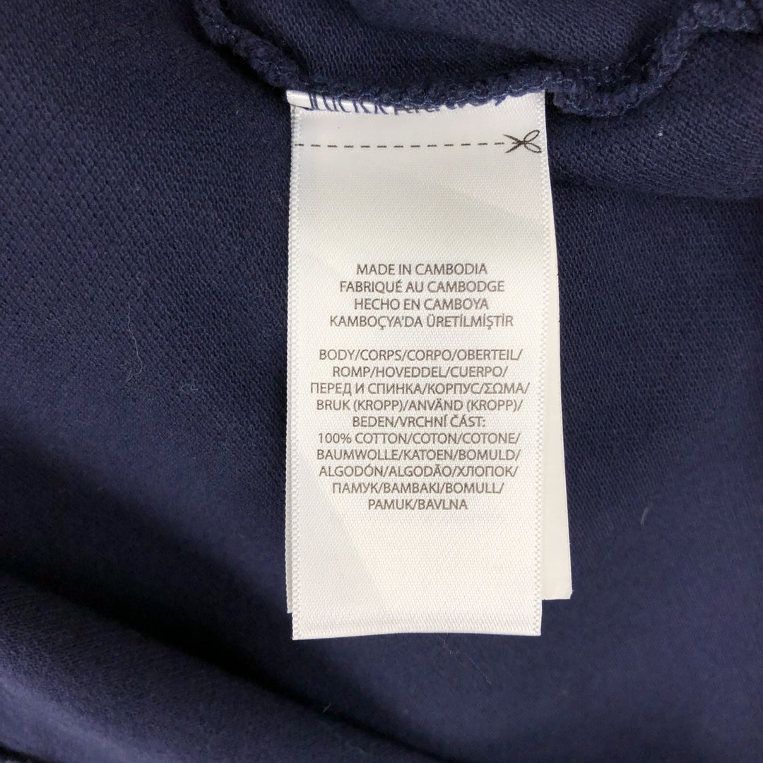 Ralph Lauren POLO RALPH LAUREN CLASSIC FIT Big Pony Long-Sleeve Polo Shirt (Women's Size S) cotton navy blue type Vintage Second Hand