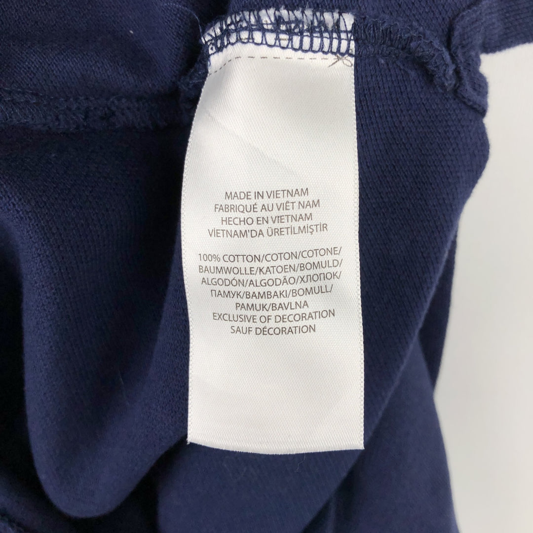 Ralph Lauren POLO RALPH LAUREN Long-Sleeve Polo Shirt, Women's Size M (approx.), Polo Bear cotton navy blue type Vintage Second Hand
