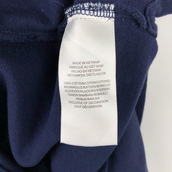 Ralph Lauren POLO RALPH LAUREN Long-Sleeve Polo Shirt, Women's Size M (approx.), Polo Bear cotton navy blue type Vintage Second Hand