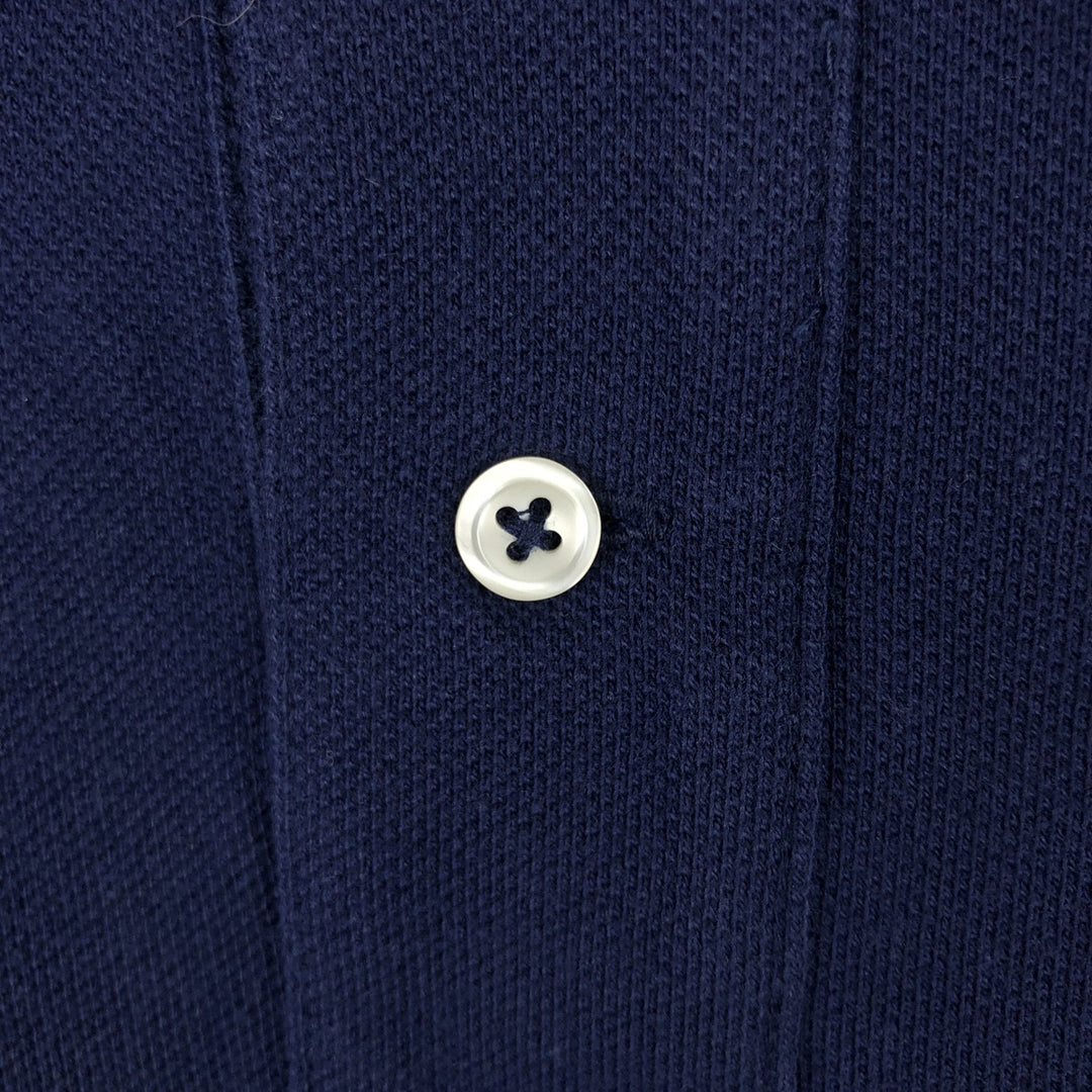 Ralph Lauren POLO RALPH LAUREN Long-Sleeve Polo Shirt, Women's Size M (approx.), Polo Bear cotton navy blue type Vintage Second Hand