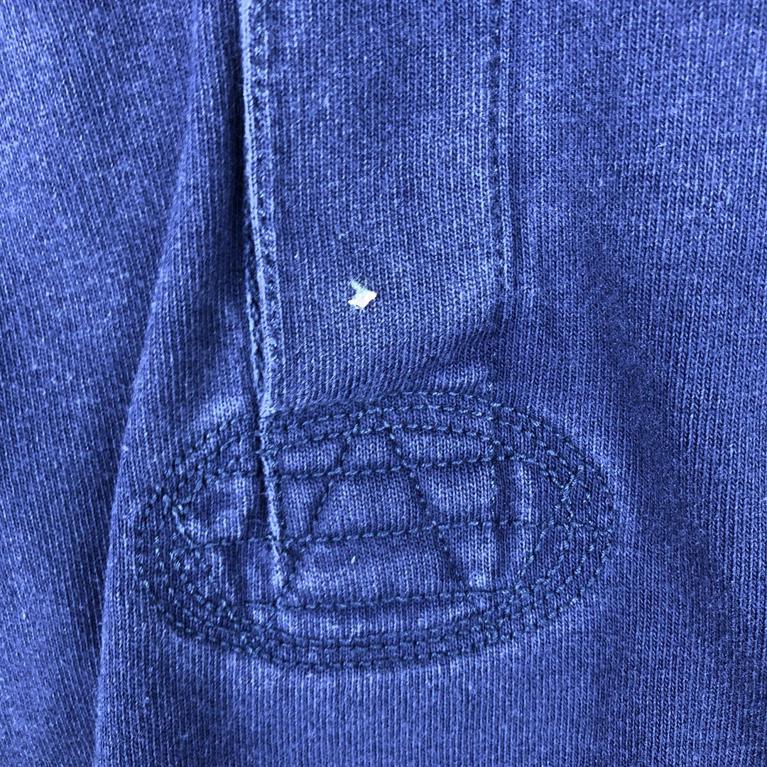 Ralph Lauren long-sleeved rugby shirt, women's size M (approx.) cotton navy blue type Vintage Second Hand