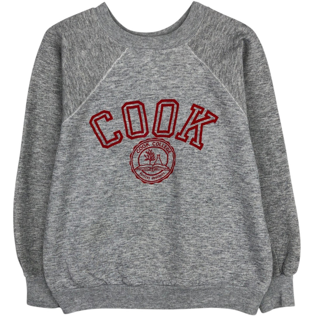 80'S Champion Tricolor Tag College Sweatshirt, Made in USA, Women's Size M (Equivalent), Vintage acrylic gray type Vintage Second Hand