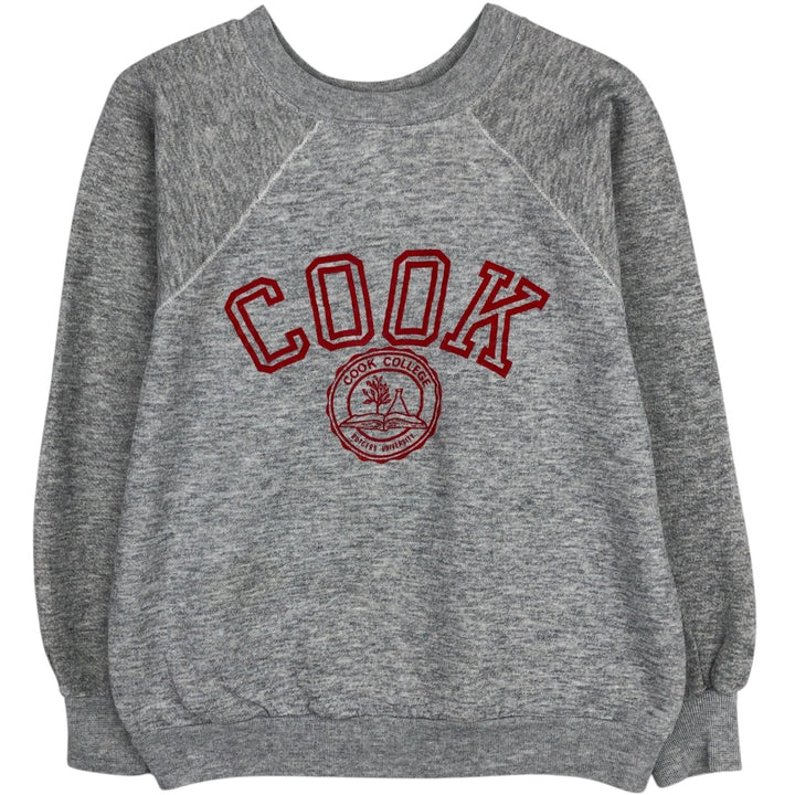 80'S Champion Tricolor Tag College Sweatshirt, Made in USA, Women's Size M (Equivalent), Vintage acrylic gray type Vintage Second Hand