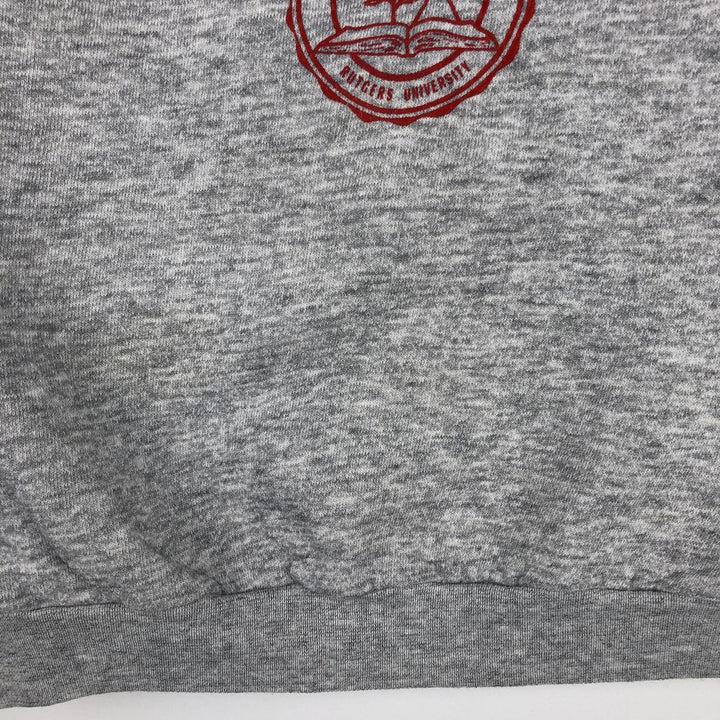 80'S Champion Tricolor Tag College Sweatshirt, Made in USA, Women's Size M (Equivalent), Vintage acrylic gray type Vintage Second Hand