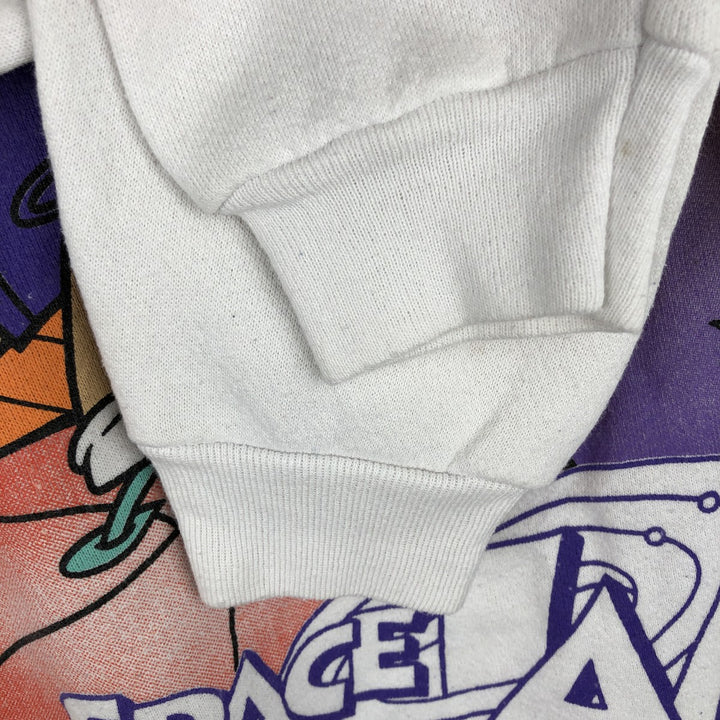 90'S Space Jam Looney Tunes Lola Bunny Character Sweatshirt (Women's XL equivalent) cotton white type Vintage Second Hand