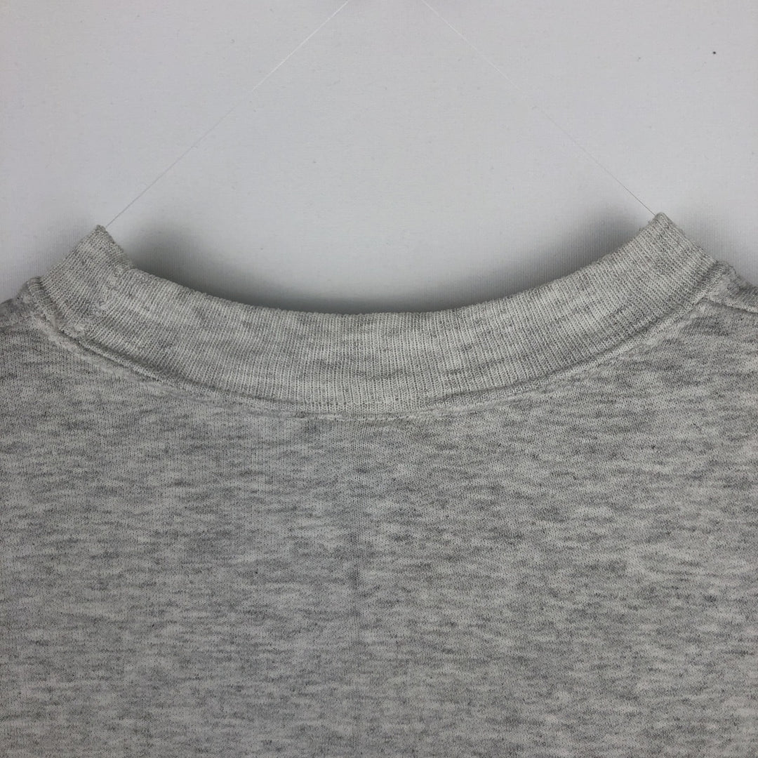 Hanes Horse Print Animal Sweatshirt (Men's Size L) cotton gray type Vintage Second Hand