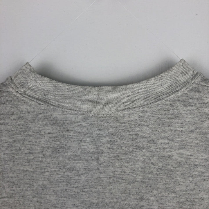 Hanes Horse Print Animal Sweatshirt (Men's Size L) cotton gray type Vintage Second Hand